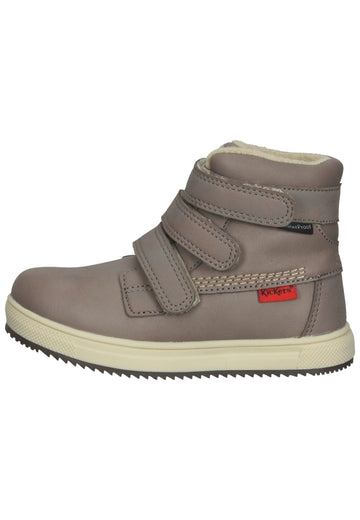 Kickers Stiefelette Lederimitat Beige Warmfutter - surf4shoes