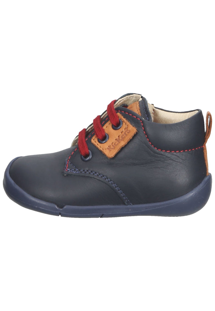 Kickers Halbschuhe Leder Marine - surf4shoes