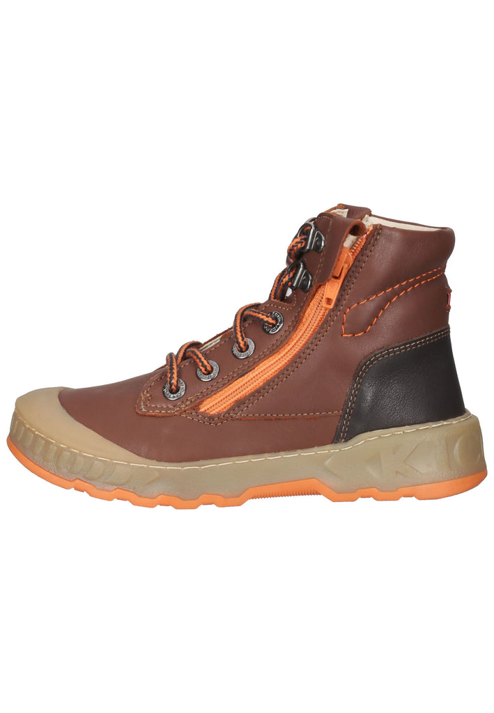 Kickers Stiefelette Leder Braun/Orange - surf4shoes