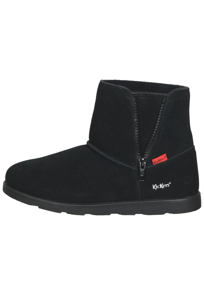 Kickers Stiefelette Leder Schwarz Warmfutter - surf4shoes