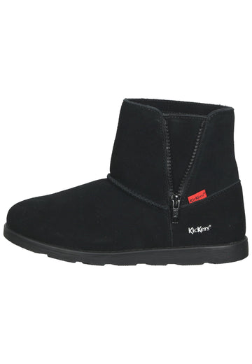 Kickers Stiefelette Leder Schwarz Warmfutter - surf4shoes
