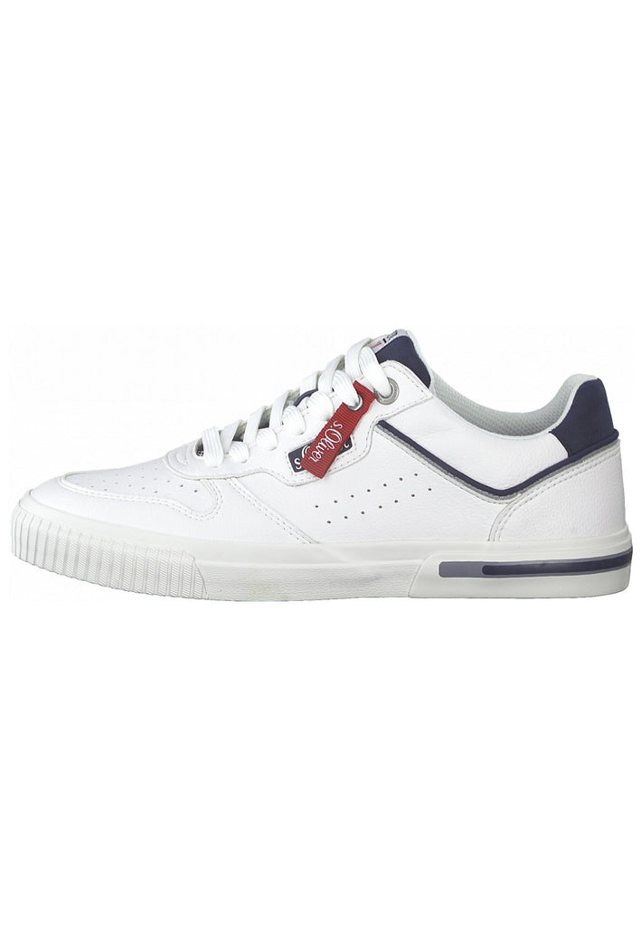 s.Oliver Sneaker Lederimitat/Textil Weiß - surf4shoes
