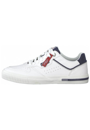 s.Oliver Sneaker Lederimitat/Textil Weiß - surf4shoes