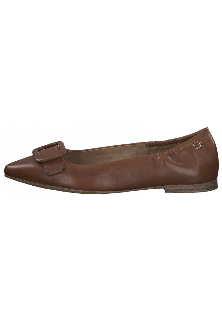 s.Oliver Ballerinas Nappaleder Cognac - surf4shoes