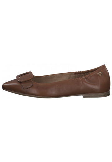 s.Oliver Ballerinas Nappaleder Cognac - surf4shoes