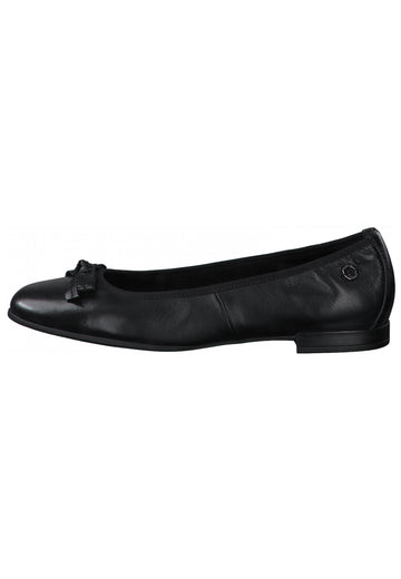 s.Oliver Ballerinas Nappaleder Schwarz - surf4shoes