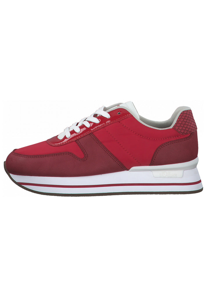 s.Oliver Sneaker Lederimitat/Textil Rot - surf4shoes