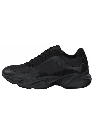 s.Oliver Sneaker Lederimitat/Textil Schwarz - surf4shoes
