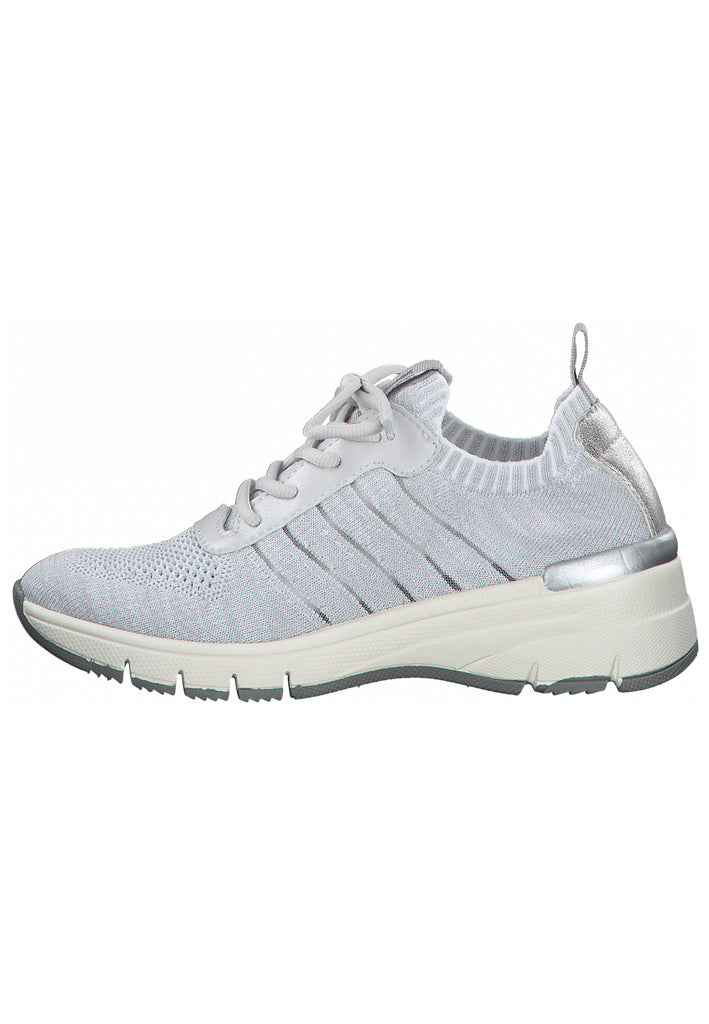 s.Oliver Sneaker Lederimitat/Textil Hellgrau - surf4shoes