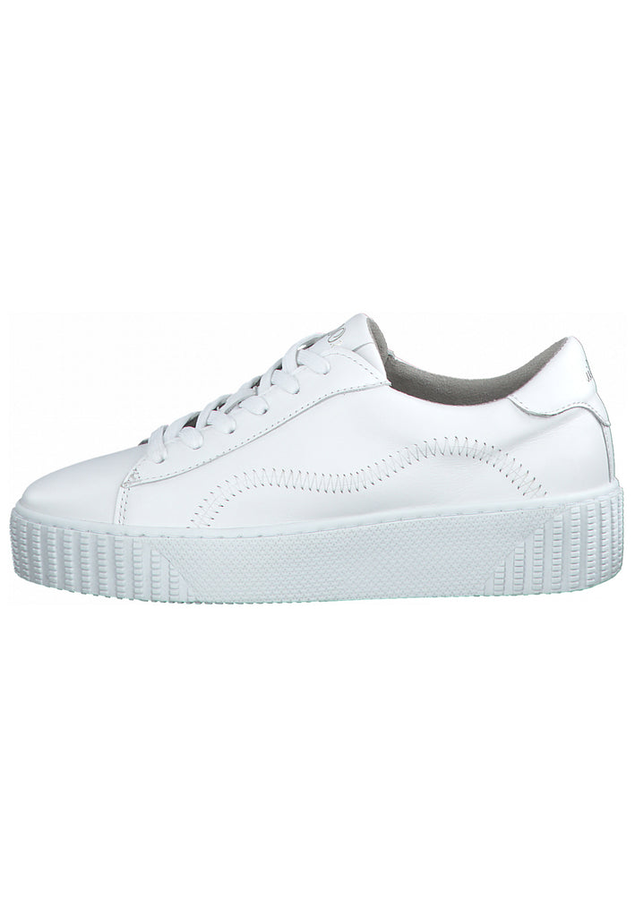 s.Oliver Sneaker Nappaleder Weiß - surf4shoes