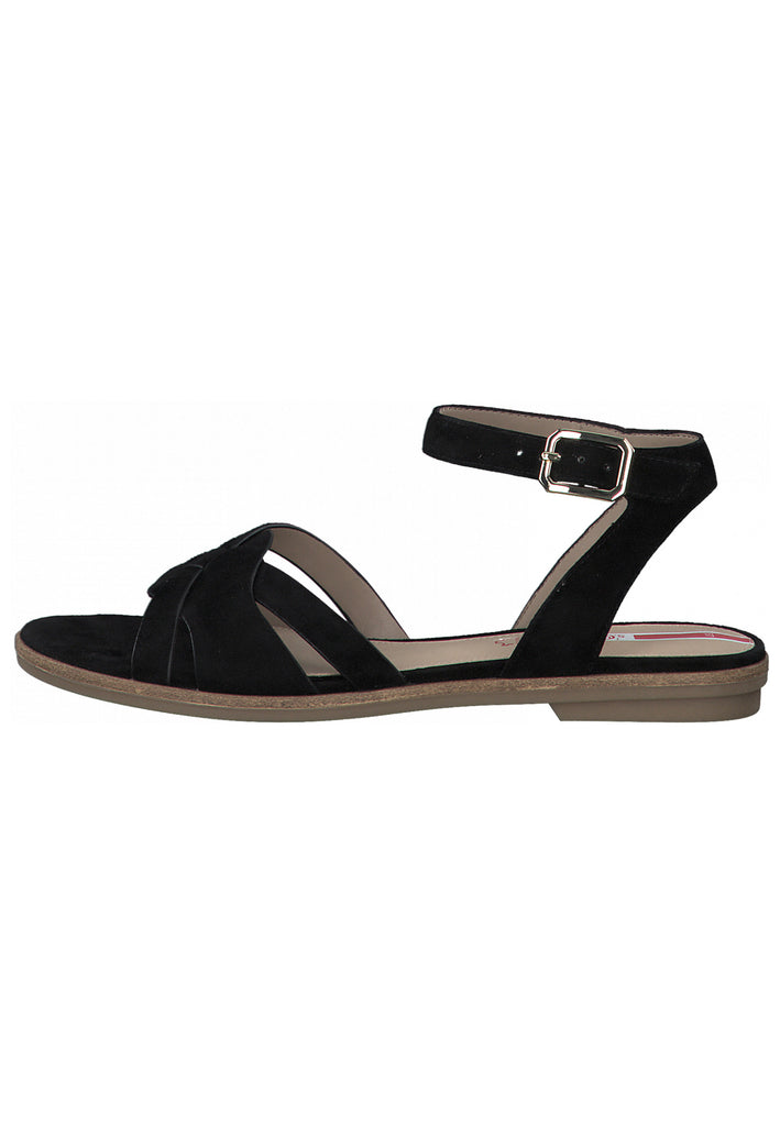 s.Oliver Sandalen Leder Schwarz - surf4shoes