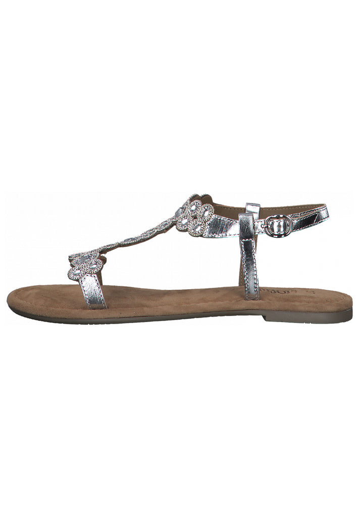 s.Oliver Sandalen Leder Silber - surf4shoes