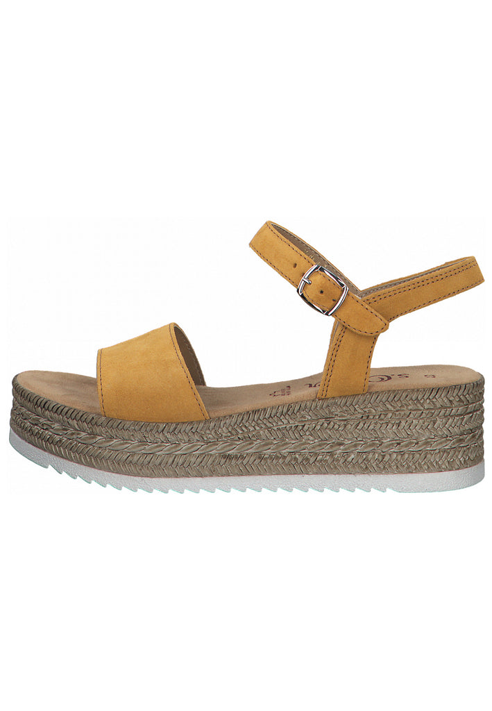 s.Oliver Sandalen Leder Senf - surf4shoes
