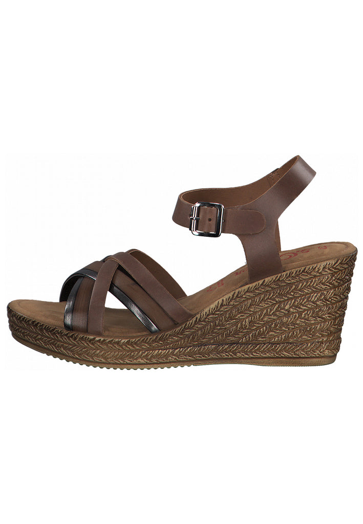 s.Oliver Sandalen Leder Cuoio - surf4shoes