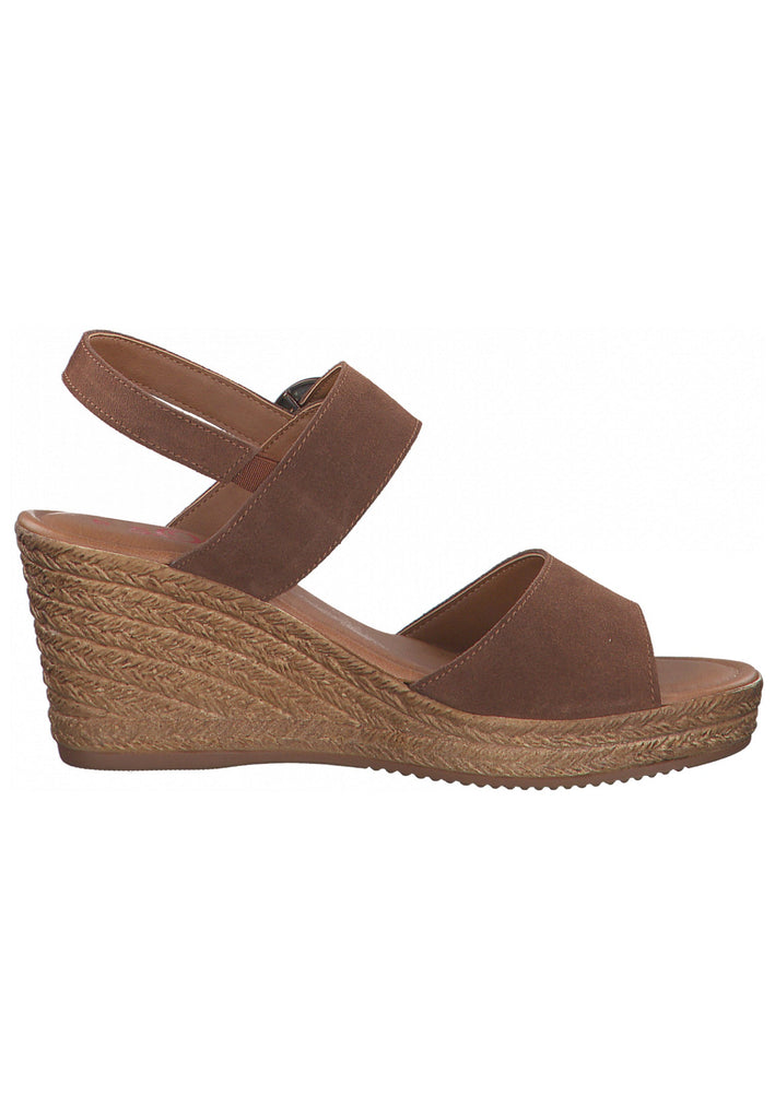 s.Oliver Sandalen Leder Cognac - surf4shoes