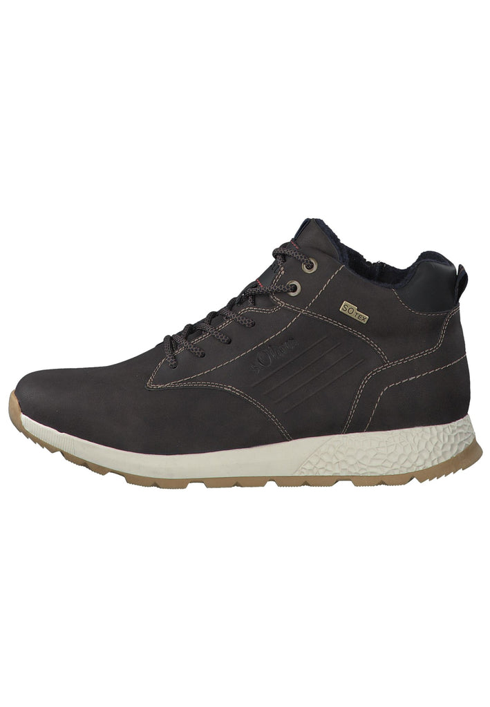 s.Oliver Stiefelette Textil Dunkelbraun - surf4shoes