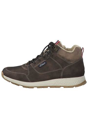 s.Oliver Stiefelette Textil Dunkelbraun - surf4shoes