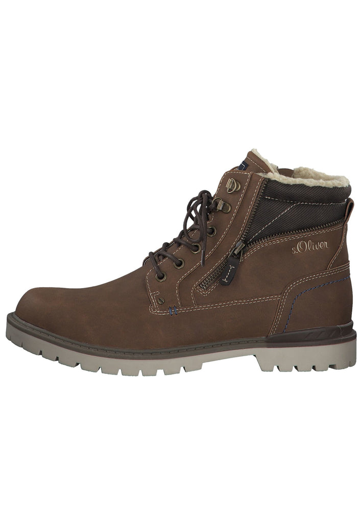 s.Oliver Stiefelette Textil Cognac - surf4shoes