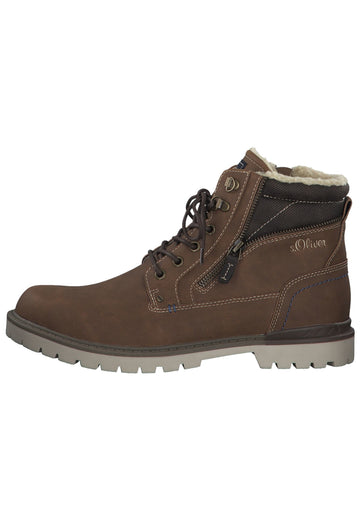 s.Oliver Stiefelette Textil Cognac - surf4shoes