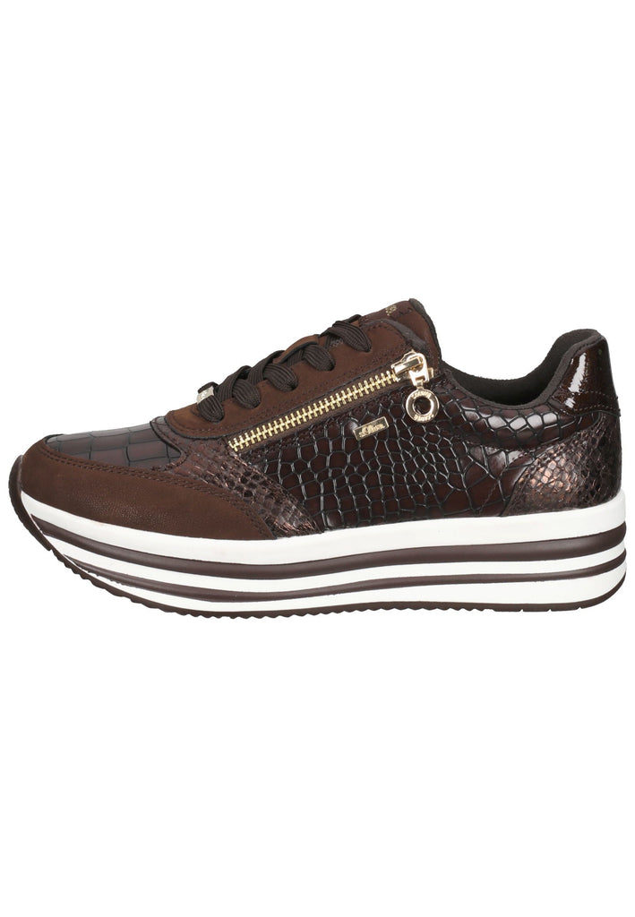 s.Oliver Sneaker Textil Mocca - surf4shoes