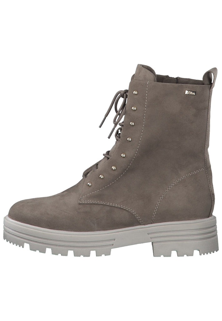 s.Oliver Stiefelette Textil Taupe - surf4shoes