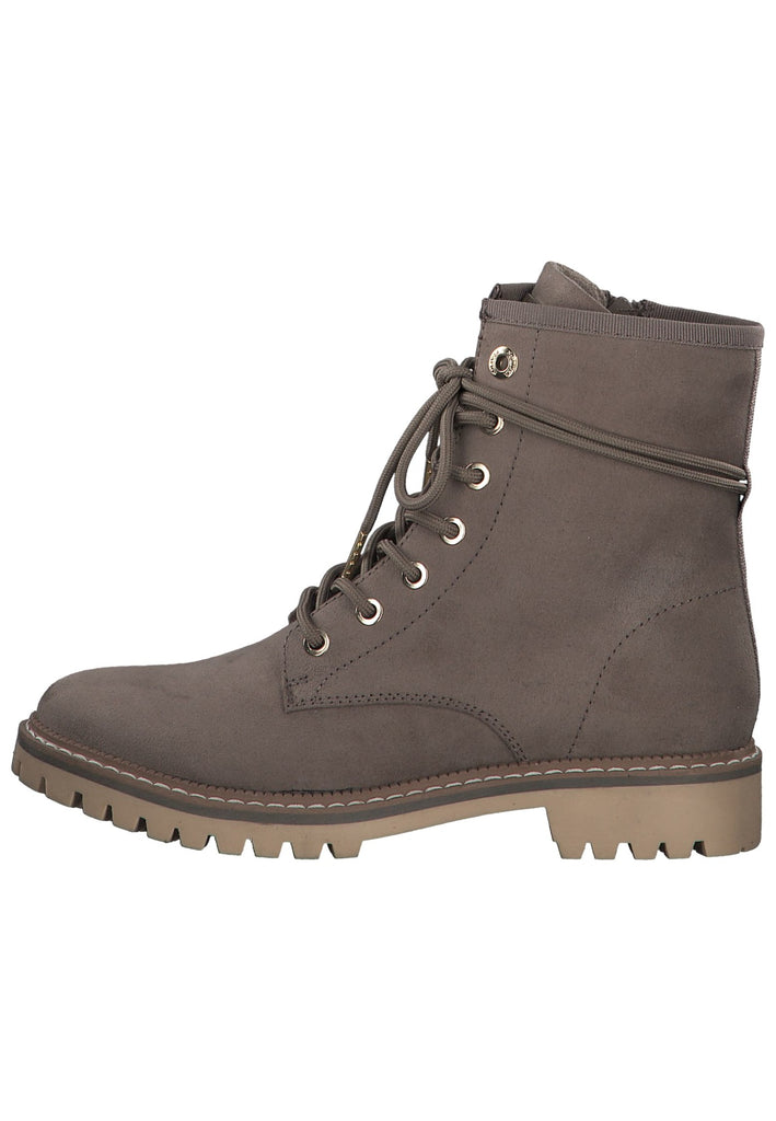 s.Oliver Stiefelette Textil Taupe - surf4shoes