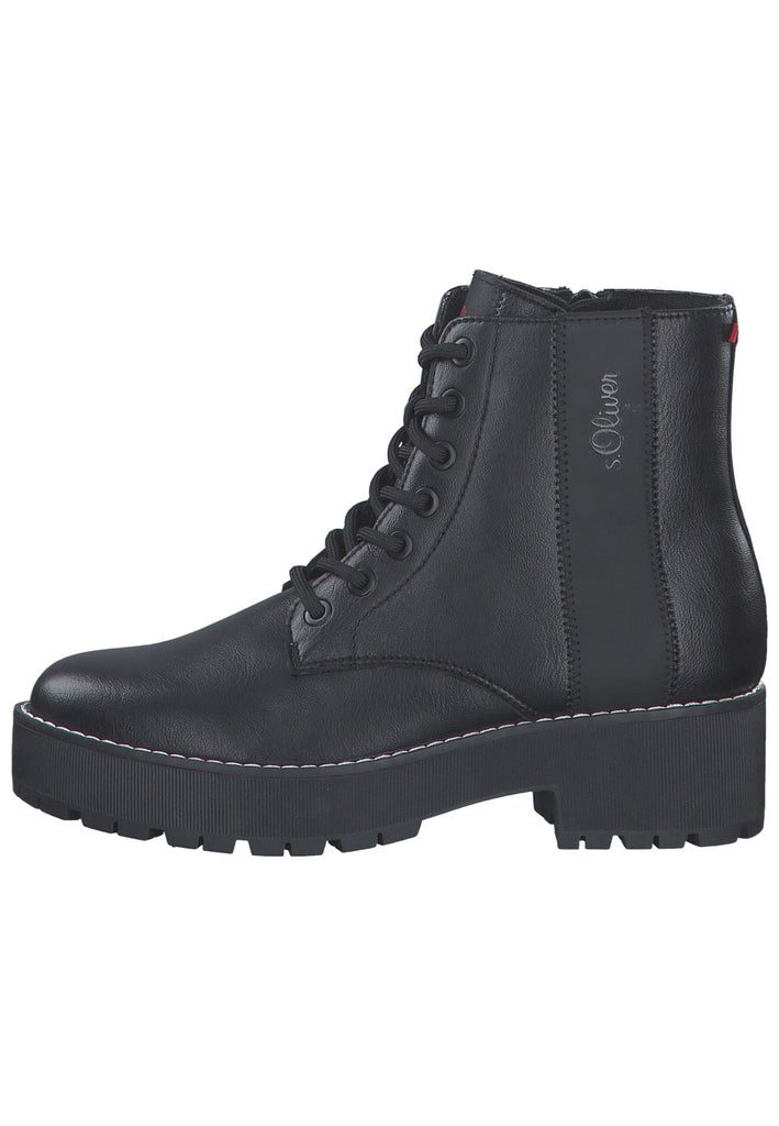 s.Oliver Stiefelette Textil Schwarz - surf4shoes