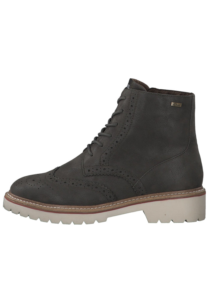 s.Oliver Stiefelette Textil Khaki - surf4shoes