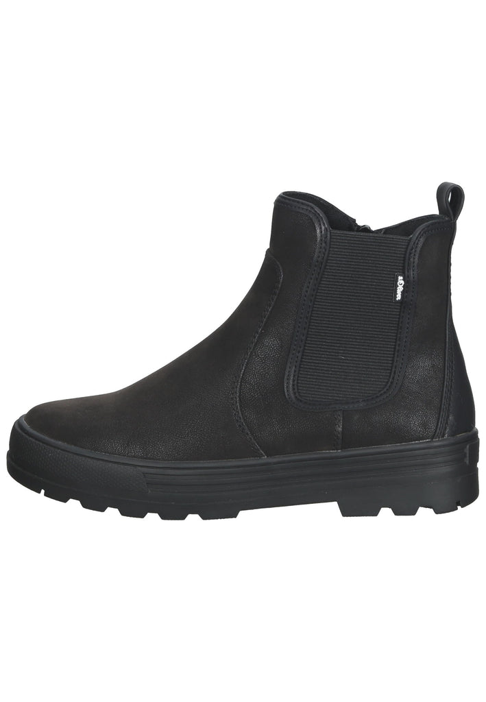 s.Oliver Stiefelette Textil Schwarz - surf4shoes