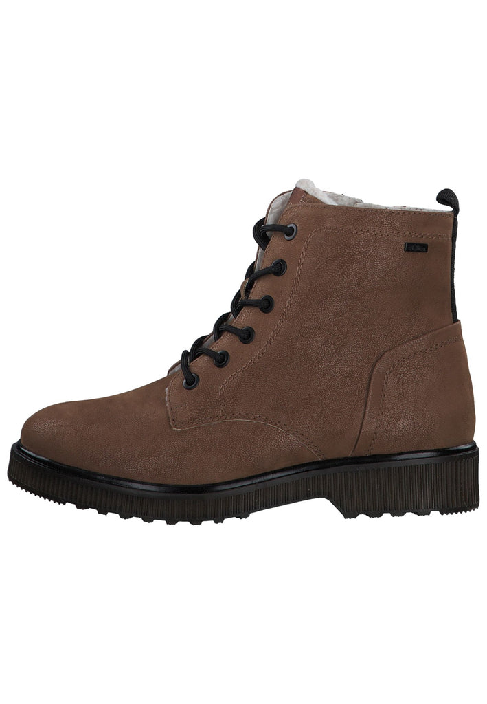 s.Oliver Stiefelette Textil Cognac - surf4shoes