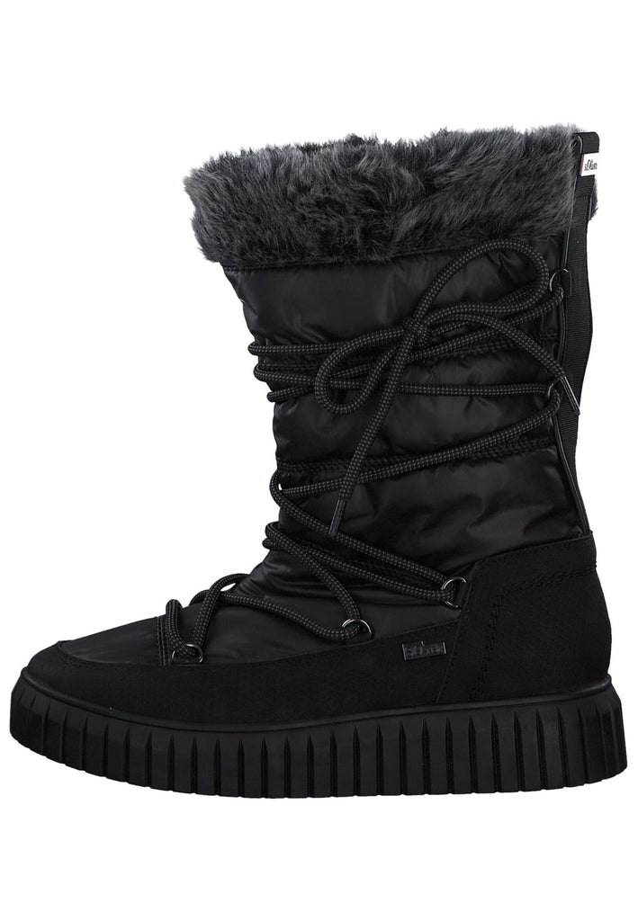 s.Oliver Stiefel Textil Schwarz - surf4shoes