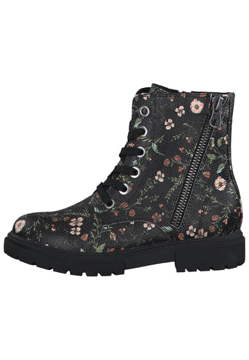 s.Oliver Stiefelette Textil Flower Art - surf4shoes