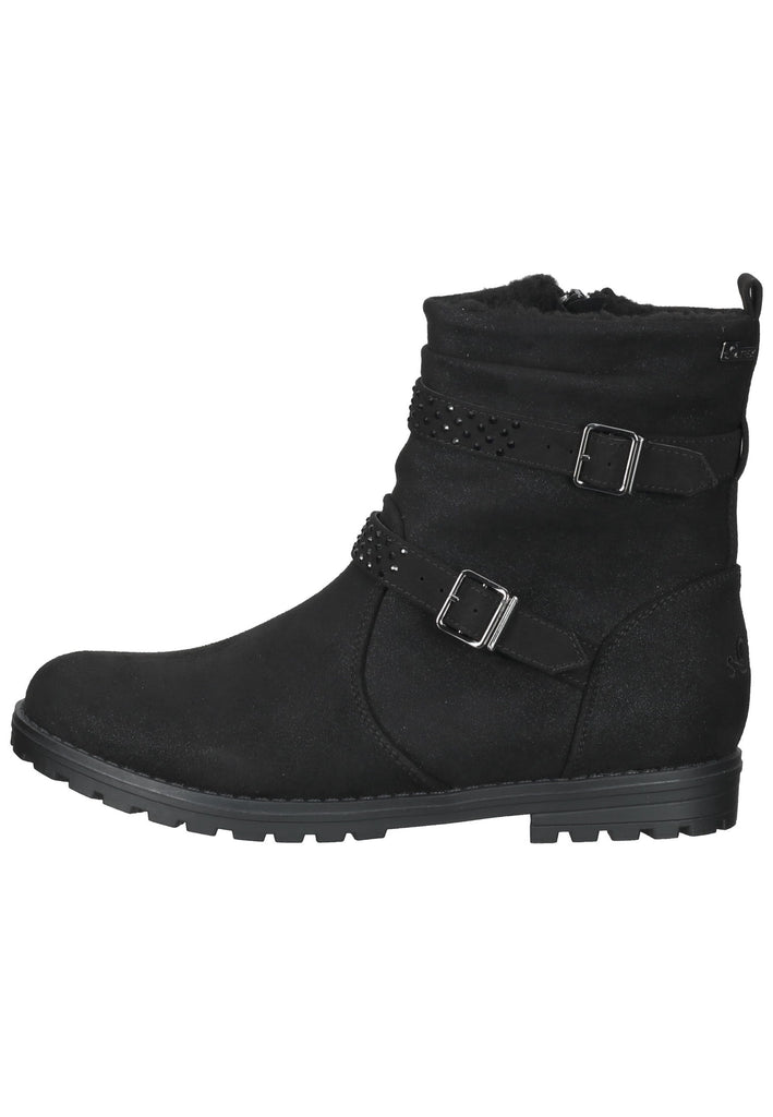 s.Oliver Stiefelette Textil Schwarz - surf4shoes