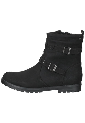 s.Oliver Stiefelette Textil Schwarz - surf4shoes