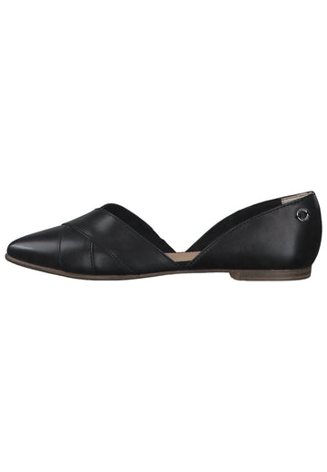 s.Oliver Ballerinas Leder Schwarz - surf4shoes
