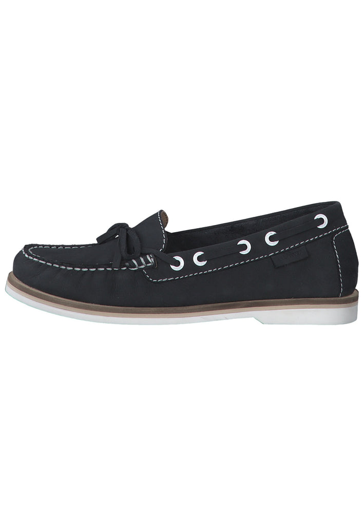 s.Oliver Halbschuhe Leder Navy - surf4shoes