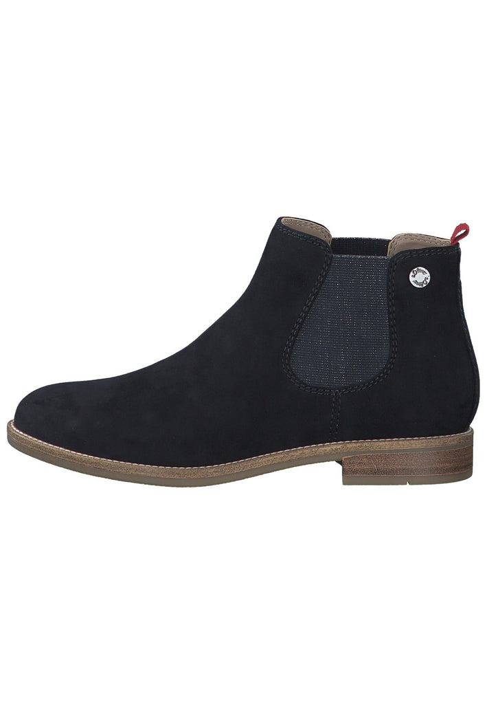 s.Oliver Stiefelette Textil Navy - surf4shoes