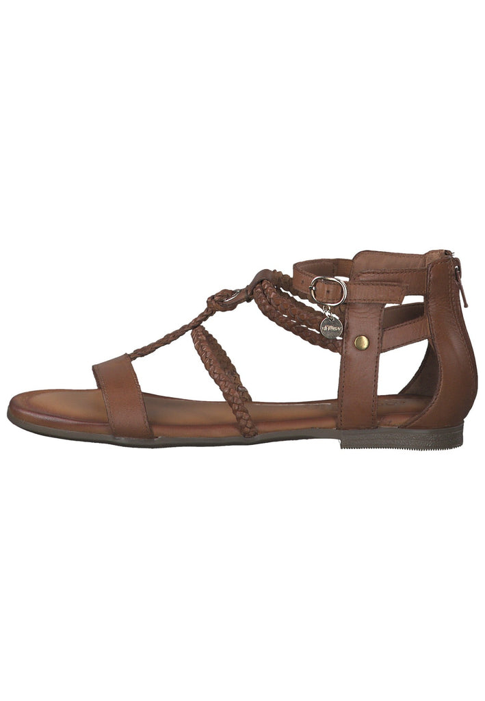 s.Oliver Sandalen Leder Cognac - surf4shoes