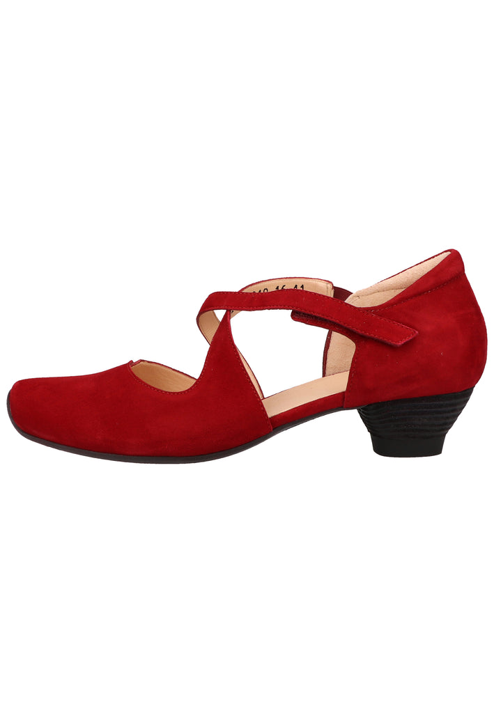 Think! Pumps Nubukleder Rot - surf4shoes