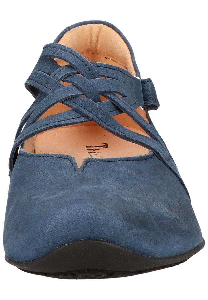 Think! Ballerinas Leder Saphir - surf4shoes