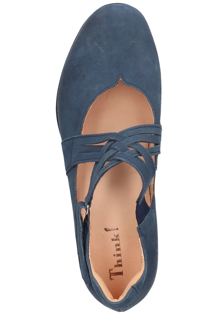 Think! Ballerinas Leder Saphir - surf4shoes