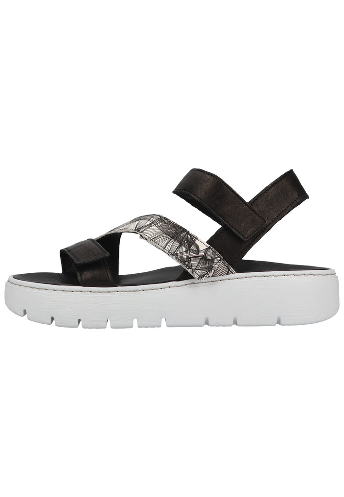 Think! Sandalen Glattleder Schwarz - surf4shoes