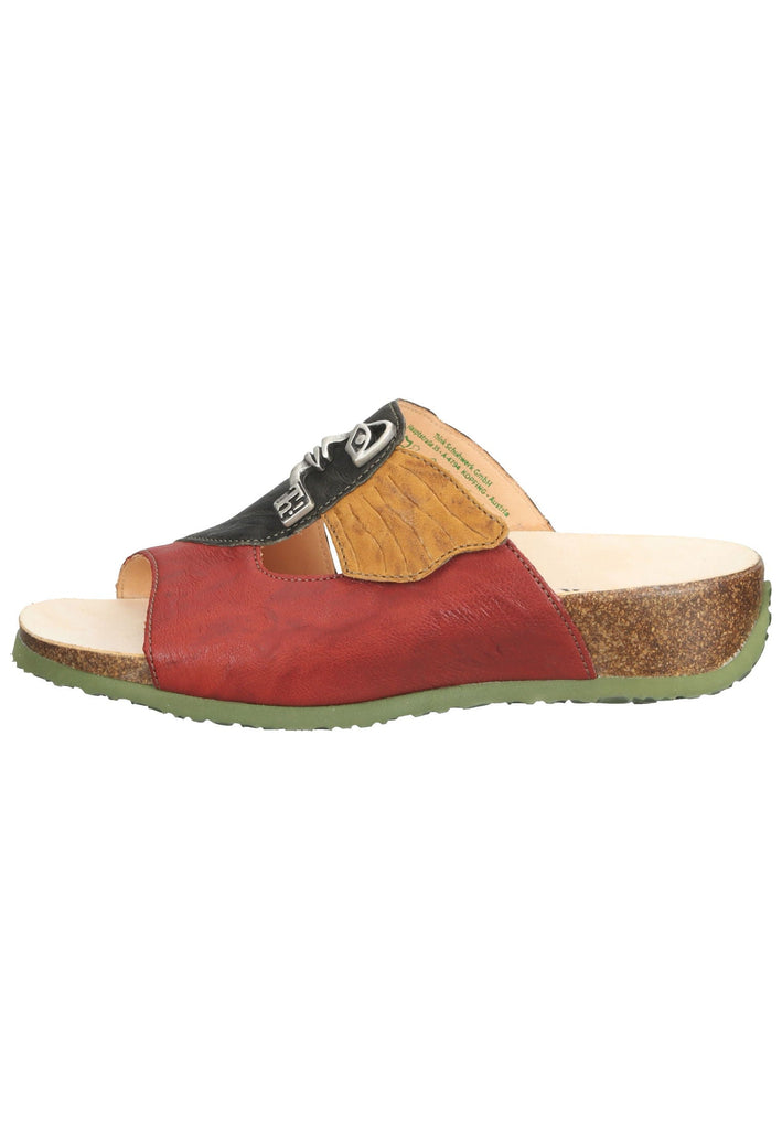 Think! Pantoletten Nappaleder Rost - surf4shoes