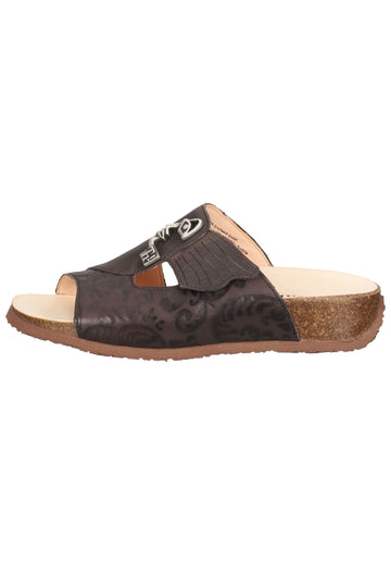 Think! Pantoletten Nappaleder Espresso - surf4shoes
