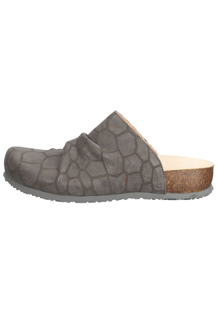 Think! Pantoletten Leder Taupe - surf4shoes