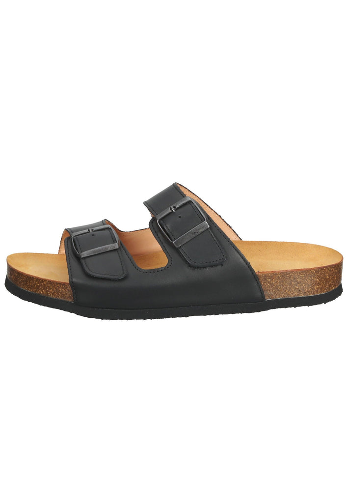 Think! Pantoletten Nappaleder Schwarz - surf4shoes