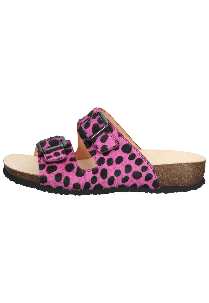 Think! Pantoletten Leder Pink - surf4shoes
