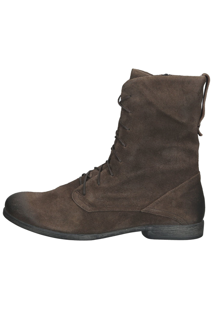 Think! Stiefelette Veloursleder Braun - surf4shoes