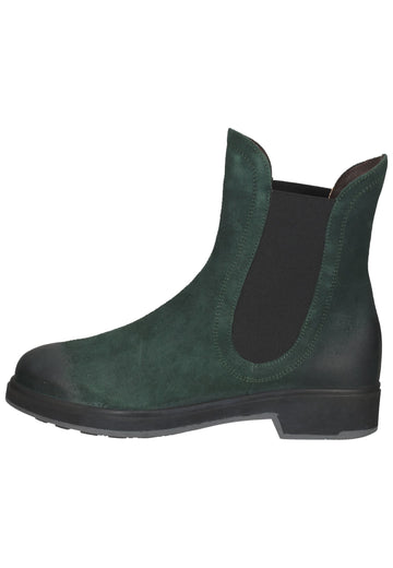 Think! Stiefelette Veloursleder Dunkelgrün - surf4shoes