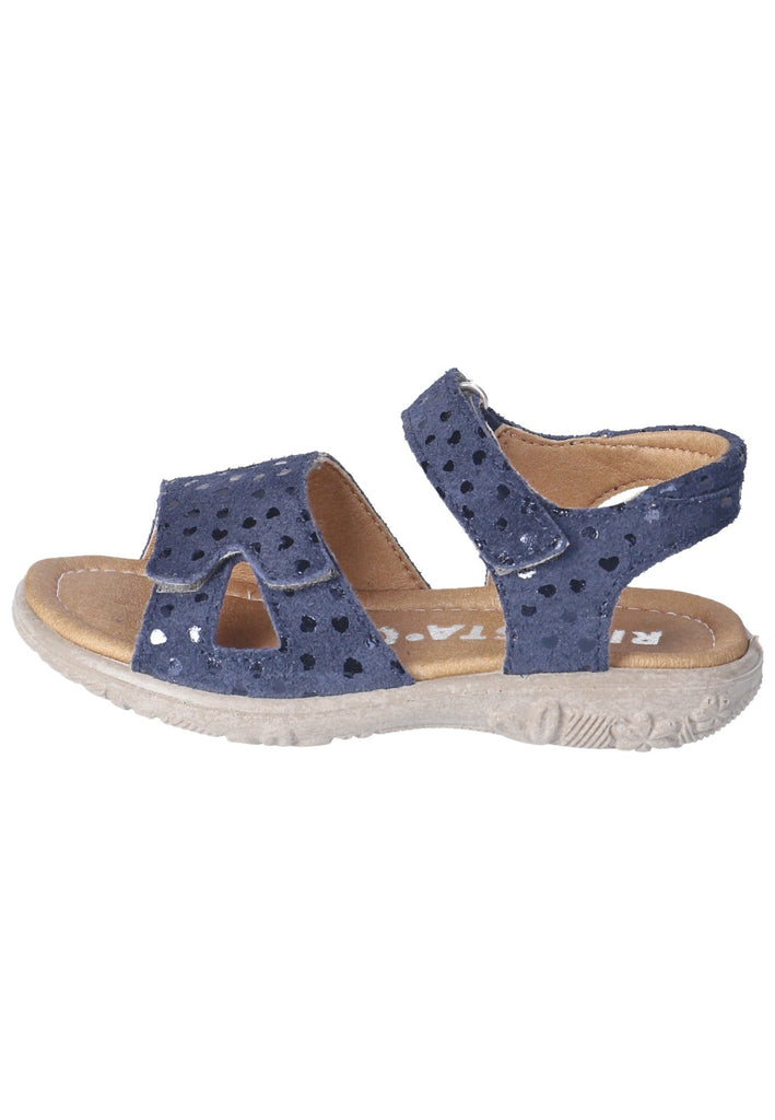 Ricosta Sandalen Veloursleder Dunkelblau - surf4shoes